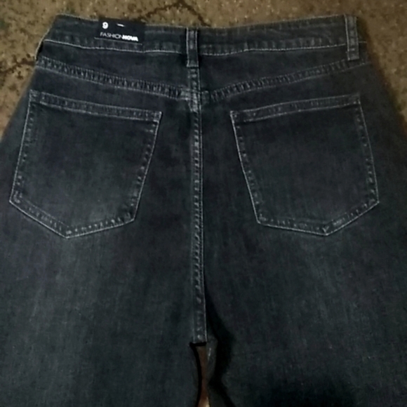 Fashion Nova Crossover Wide Leg Jeans - Picture 3 of 7